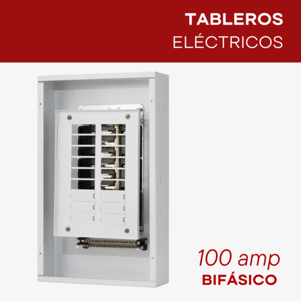 tableros electricos o distribucion electrica de 100 amperios bifasicos bimetalicos