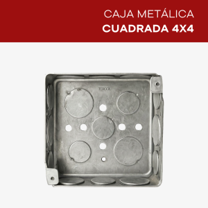 CAJAS METALICAS GALVANIZADAS PARA EMPALME ELECTRICO Y SECTOR INDUSTRIAIL | TERCOL CAJA | CAJA CUADRADA 4X4 DE METAL