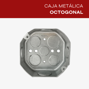 CAJAS METALICAS GALVANIZADAS PARA EMPALME ELECTRICO Y SECTOR INDUSTRIAIL | TERCOL CAJA | CAJA OCTOGONAL DE METAL